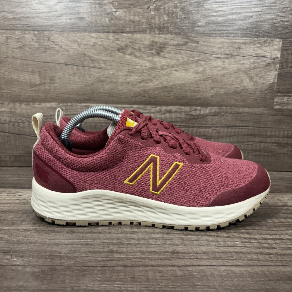 New Balance Fresh Foam Arishi Red Gold Womens US Size 7 WIDARISR Running Shoes